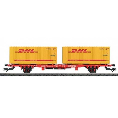 CARRO PIANALE + CONTAINER DHL H0