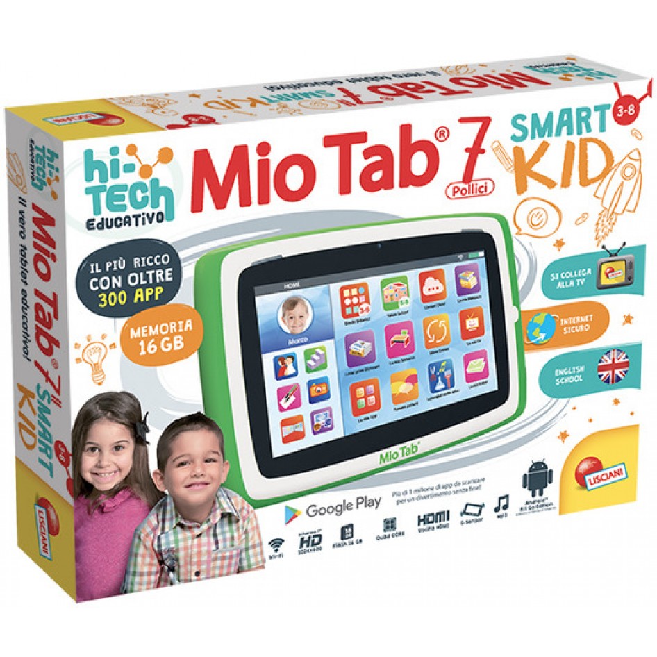 Lisciani Giochi 51519 - Mio Tab Smart Kid Tablet per Bambini, Edizione  Speciale - Toys Giocattoli s.r.l.s