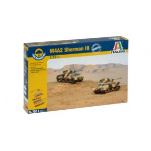 CARRO ARMATO M4A2 SHERMAN X2 KIT 1/72